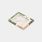 Goldenes Retriever-Profil mit Zunge-Out Post-it Klebezettel (angewinkelt)