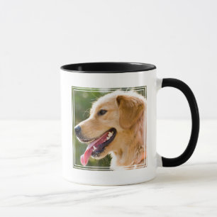 Goldenes Retriever-Profil mit Zunge-Out Tasse