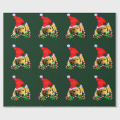 Goldenes Retriever Puppy Wrapping Paper Geschenkpapier (Flach)
