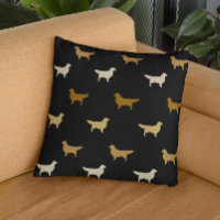 Goldenes Retriever-Silhouetten-Muster