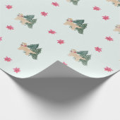 Goldenes Retriever-Umschlagpapier Geschenkpapier (Ecke)