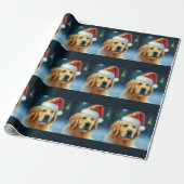 Goldenes Retriever-Umschlagpapier Geschenkpapier (Ungerollt)