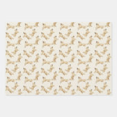 Goldenes Retriever-Umschlagpapier Geschenkpapier Set (Vorderseite 3)