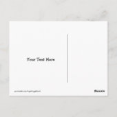 Goldenes Retriever-Zuhause-Zitat Postkarte (Rückseite)