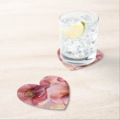 Goldenes Rosa Burgund Brautparty Untersetzer (Vor Ort)