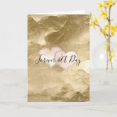 Goldenes Rosa für Ewigkeit Karte (Gelbe Blume)