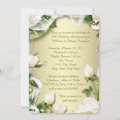 Goldenes Rose Foto 50. Hochzeitsjubiläum Party Einladung (Rückseite)