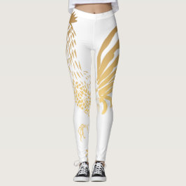 Goldenes Roster Jahr 2017 Weiße Leggings