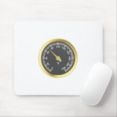 Goldenes Rundthermometer Mousepad (Mit Mouse)