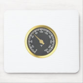 Goldenes Rundthermometer Mousepad (Vorne)