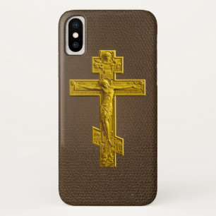 Goldenes Russisches Orthodoxes Kreuz Case-Mate iPhone Hülle
