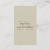 Goldenes Saatgut Visitenkarte (Rückseite)