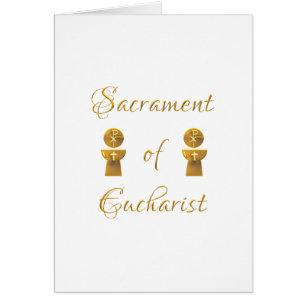 Goldenes Sacrament von Eucharist Host and Chalice