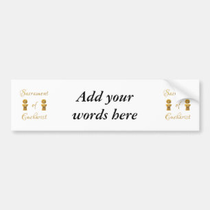 Goldenes Sacrament von Eucharist Host and Chalice Autoaufkleber