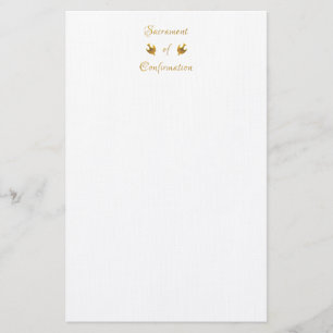 Goldenes Sacrament von Eucharist Host and Chalice Briefpapier