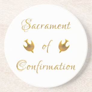 Goldenes Sacrament von Eucharist Host and Chalice Getränkeuntersetzer