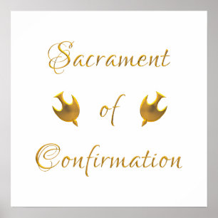 Goldenes Sacrament von Eucharist Host and Chalice Poster