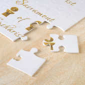 Goldenes Sacrament von Eucharist Host and Chalice Puzzle (Seite)