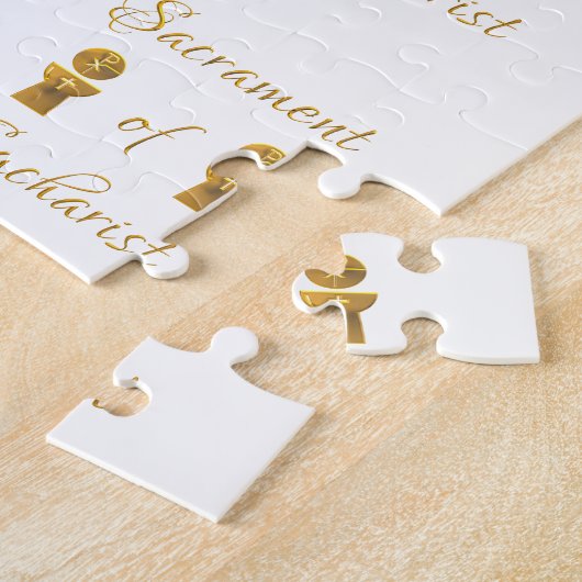 Goldenes Sacrament von Eucharist Host and Chalice Puzzle (Seite)