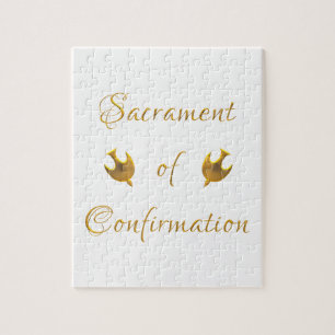 Goldenes Sacrament von Eucharist Host and Chalice Puzzle
