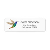 Goldenes Sapphire Hummingbird-Label (Vorne)