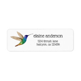 Goldenes Sapphire Hummingbird-Label