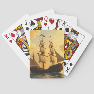 Goldenes Schiff Spielkarten