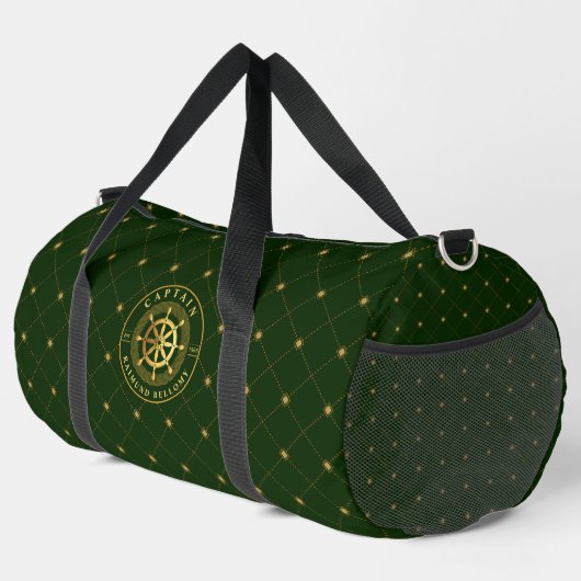 Goldenes Schiffrad Duffle Bag (Rechte Ecke)