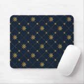 Goldenes Schiffrad Mousepad (Mit Mouse)