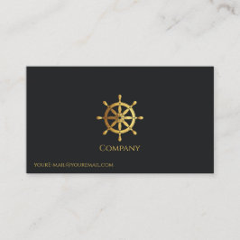 Goldenes Schiffrad Visitenkarte