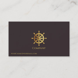 Goldenes Schiffrad Visitenkarte
