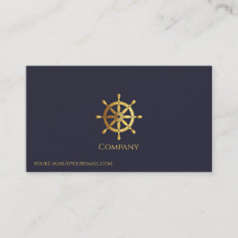 Goldenes Schiffrad Visitenkarte