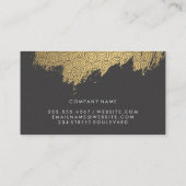 Goldenes, schmales Muster Visitenkarte (Rückseite)