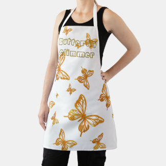 Goldenes Schmetterlingsvergnügen Schürze