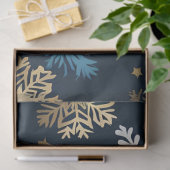 goldenes Schneeflockenpapier Seidenpapier (Geschenk)