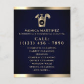 Goldenes Schwarz mit Logo Flyer (Vorne)