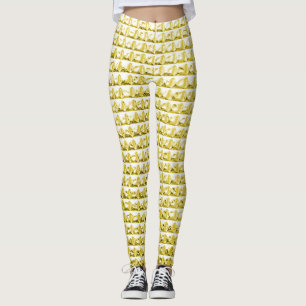 Goldenes schwarzes Glas: luxuriöse Oberfläche. Leggings