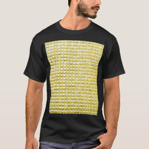 Goldenes schwarzes Glas: luxuriöse Oberfläche. T-Shirt