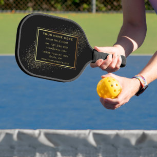 Goldenes Schwarzes Werbeaktion Pickleball Paddel Schläger