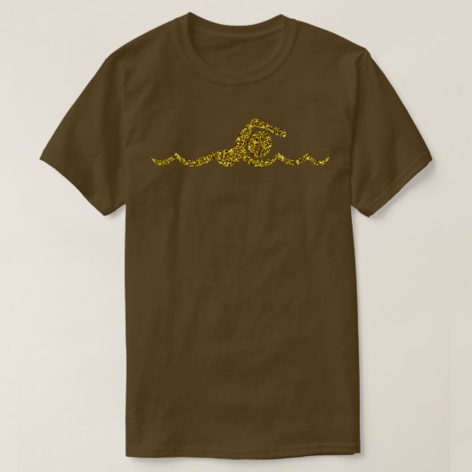Goldenes Schwimmbad T-Shirt (Design vorne)
