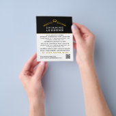 Goldenes Schwimmsymbol, Schwimmen Lektion Werbung Flyer (Gruppe)