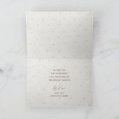 Goldenes Script Frohe Weihnachten 5 Foto Urlaub Karte (Innenseite)