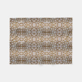Goldenes Sechseck-Muster-Decke Fleecedecke (Vorderseite (Horizontal))
