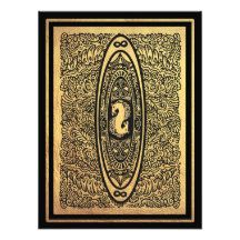 Goldenes Seepferd Mandala - Verziertes Design der