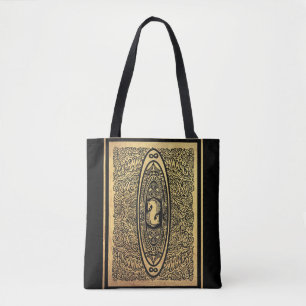 Goldenes Seepferd Mandala - Verziertes Design der Tasche