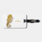 Goldenes Seepferd Thunder_Cove Gepäckanhänger (Rückseite horizontal)