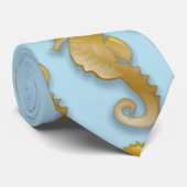 Goldenes Seepferd Thunder_Cove Krawatte (Gerollt)