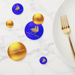Goldenes Segelleben Konfetti