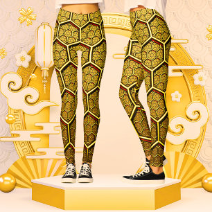 Goldenes Shiny Hexagon Abstrakt geometrisches Must Leggings