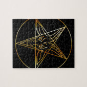 Goldenes sigil von Baphomet Puzzle (Horizontal)